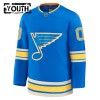 Børn NHL St. Louis Blues Trøje Tilpasset 2024-25 Fanatics Premium Blå Tredje